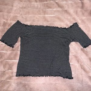 off the shoulder crop top